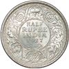 Image 1 : Silver Half Rupee of King George V of Calcutta Mint of 1927.