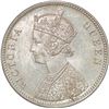 Image 2 : Silver Rupee of Victoria Queen of Calcutta Mint of 1876.