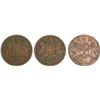 Image 1 : Lot of Three Copper Half Pice East India Company of Calcutta Mint of 1853.