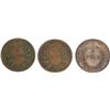 Image 2 : Lot of Three Copper Half Pice East India Company of Calcutta Mint of 1853.