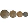 Image 2 : Lot of four Copper Different Denomination of East India Company of Different Mint of Different Year.