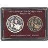 Image 2 : 1980 Proof Set of Rural Womens Advancement of Two Coins of Bombay Mint.