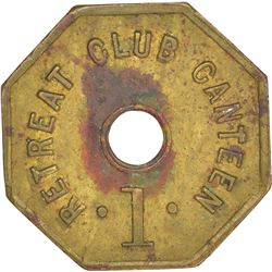 Brass Canteen Token of Assam.