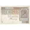 Image 1 : Set of Bank Notes of Five Rupees and Ten Rupess of King George V & VI.