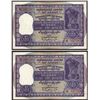 Image 1 : Two Bank Notes of One Hundred Rupees of 1960.