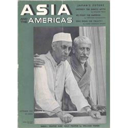 The Magazine of Asia and the Americas with feature of Nehru and Azad.