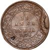 Image 1 : Copper One Twelfth  Anna  of  Victoria Queen of of Calcutta Mint of 1874.