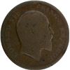 Image 1 : Error Copper One Quarter Anna of King Edward VII  Lakhi Brockage.