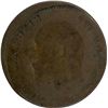 Image 2 : Error Copper One Quarter Anna of King Edward VII  Lakhi Brockage.