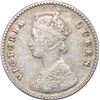 Image 2 : Silver Two Annas of Victoria Queen of Calcutta Mint of 1875.