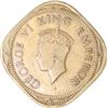 Image 2 : Brass Two Annas of  King George VI of Bombay Mint of 1944.
