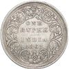 Image 1 : Silver Rupee of Victoria Queen of  Bombay Mint of 1862.