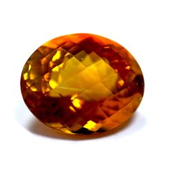 158 ct & up Mandarin Citrine Oval Faceted