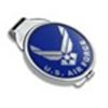 Image 1 : U.S. Air Force Enameled Silver Round - Money Clip (Silvertone)