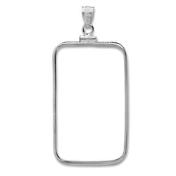 Sterling Silver Bezels (Fits 1 oz Silvertowne Bars) (Plain Front)