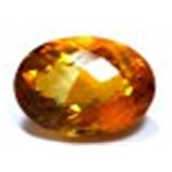 7.15 ct & up CITRINE OVAL CUT