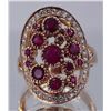 Image 1 : Ruby  2.36 ctw Diamond cluster Ring 14KRGold