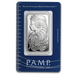 1 oz Pamp Suisse Silver Bar - Fortuna (In Assay)