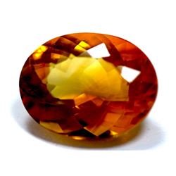 5.85 ct & up CITRINE OVAL CUT