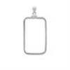 Image 2 : Sterling Silver Bezels (Fits 1 Gram Bars) (Plain Front)