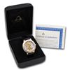Image 2 : Men's Walking Liberty Half Dollar Watch - Black Leather Strap