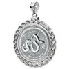 Image 1 : 2013 1/2 oz Silver Snake Pendant (Screw-Top Rope Bezel)