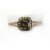 Image 1 : CHOCOLATE DIA CENTER 0.95CT, 14K R/G RING 3.30GRAM / W.DIA RD 0.22CT /C.DIA RD 0.13CT