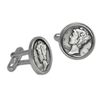 Image 1 : Silver Mercury Dime Cuff Links