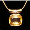 Image 2 : 14K YELLOW GOLD PENDANT & CHAIN