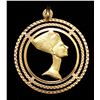 Image 2 : 18K YELLOW GOLD PENDANT WITH PROFILE OF NEFERTITI