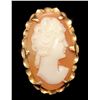 Image 1 : 10K YELLOW GOLD CAMEO RING