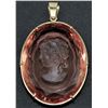 Image 3 : QUARTZITE PENDANT WITH INTAGLIO CARVED  PORTRAIT