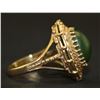 Image 3 : 14K YELLOW GOLD & JADE RING