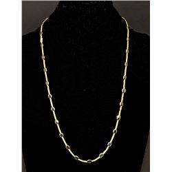 ELEGANT SAPPHIRE & 14K YELLOW GOLD NECKLACE