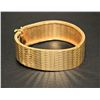 Image 1 : 18K YELLOW GOLD ENGRAVED STRAP BRACELET