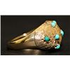 Image 4 : 10K YELLOW GOLD & TURQUOISE RING