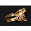 Image 3 : 10K YELLOW GOLD AND AMETHYST RING