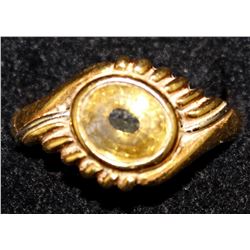 18K YELLOW GOLD AND CITRINE RING