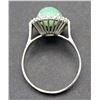 Image 5 : JADE & 14K WHITE GOLD COCKTAIL RING