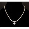Image 1 : WHITE GOLD NECKLACE AND PENDANT