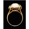 Image 1 : JADE & 14K YELLOW GOLD RING