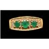 Image 1 : 10K YELLOW GOLD & EMERALD RING
