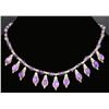 Image 1 : STERLING AND AMETHYST NECKLACE