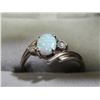 Image 1 : RING - "925" SILVER - CUBIC & OPAL ACCENTS