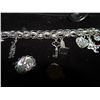 Image 3 : CHARM BRACLET - "STERLING" - WITH 10 CHARMS