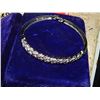Image 2 : BRACLET - SILVER TONE - RHINESTONES - CLEAR