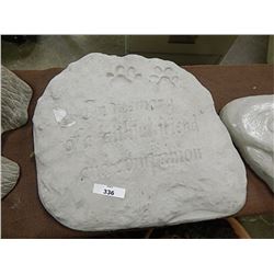 CEMENT - PET MEMORIAL PLAQUE