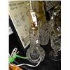 Image 1 : PIN WHEEL CRYSTAL LAMPS - NO SHADES