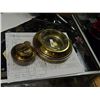 Image 2 : RETRO ASHTRY AND COFFEE TABLE LIGHTER SET - COPPER