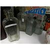 Image 1 : VINTAGE BOTTLES - CLEAR/GRN - 4PC